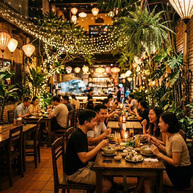 Không gian nhà hàng Hương Việt